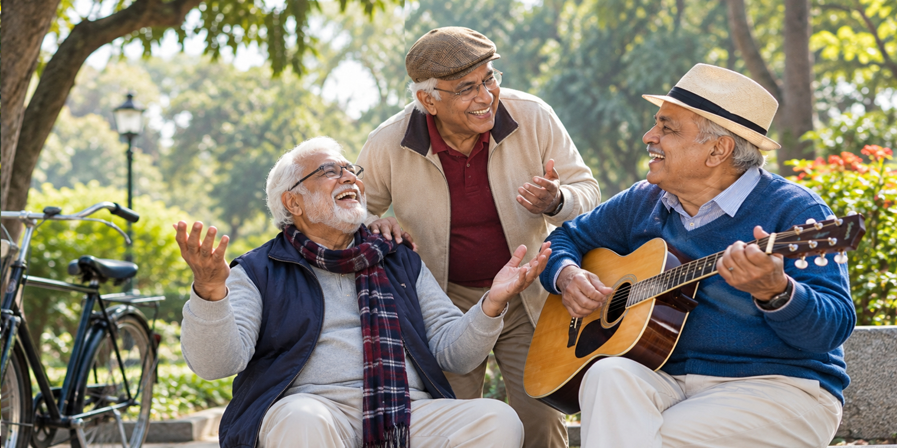 Senior citizens together